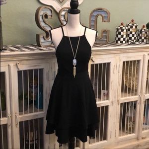 jun & ivy dress Arica Laser Cut Tiered Mini Dress